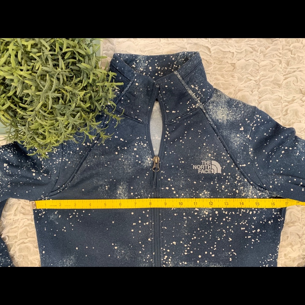 North Face Fleece Cinder Zip Blue Galaxy Lightweight Layering Jacket Rare sz XS - Picture 6 of 8